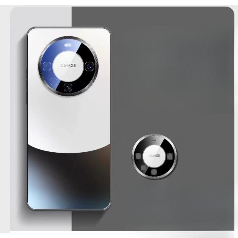 Suitable for Huawei Mate60Pro Phone Case, Frosted Glass, Mate50 Protective Case, Anti-drop Metal Ring Lens Film