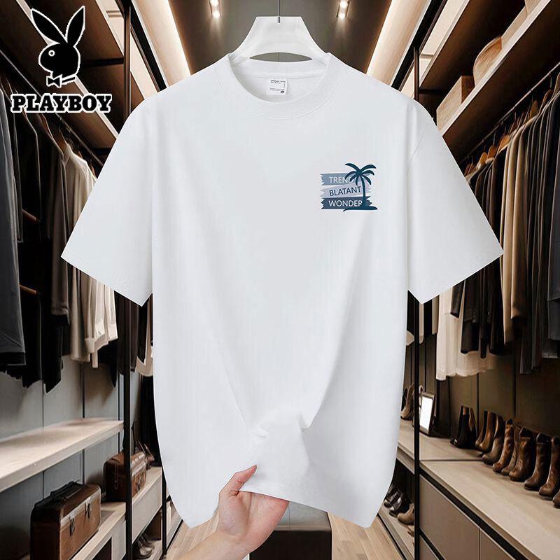 Playboy Men s Heavyweight Cotton Short Sleeve T-Shirt XL