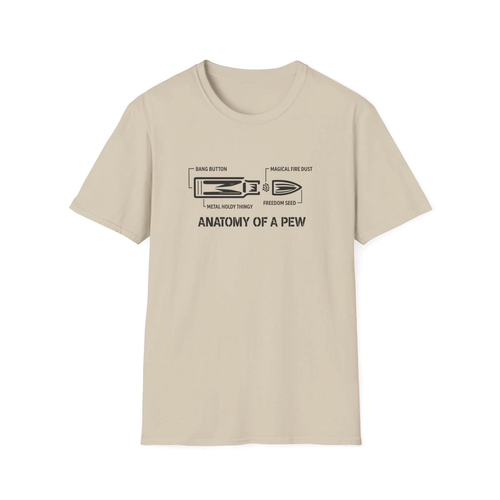 Funny Graphic T-Shirt: Anatomy of a Pew, Church Humor Tee, Gift for [...] 2XL