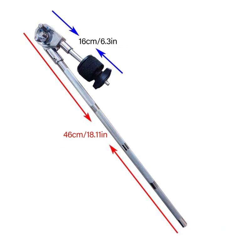 Metal Cymbal Ratchet Clamp Expand Arm Replacement Adjustable Cymbal Holder Long Cymbal Boom Clamp for Drum Set