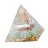 Generator de energie cristalină piramidă orgonită 6cm piatră cupru lucrat manual piramidă decor pentru pozitiv