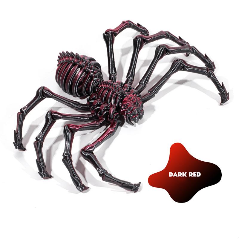 Printed 3D Retractable Spider Movable Joint Fidget Toy Rotatable Articulated Office Desktop Ornament Adults Kid Toy Crafts Gift