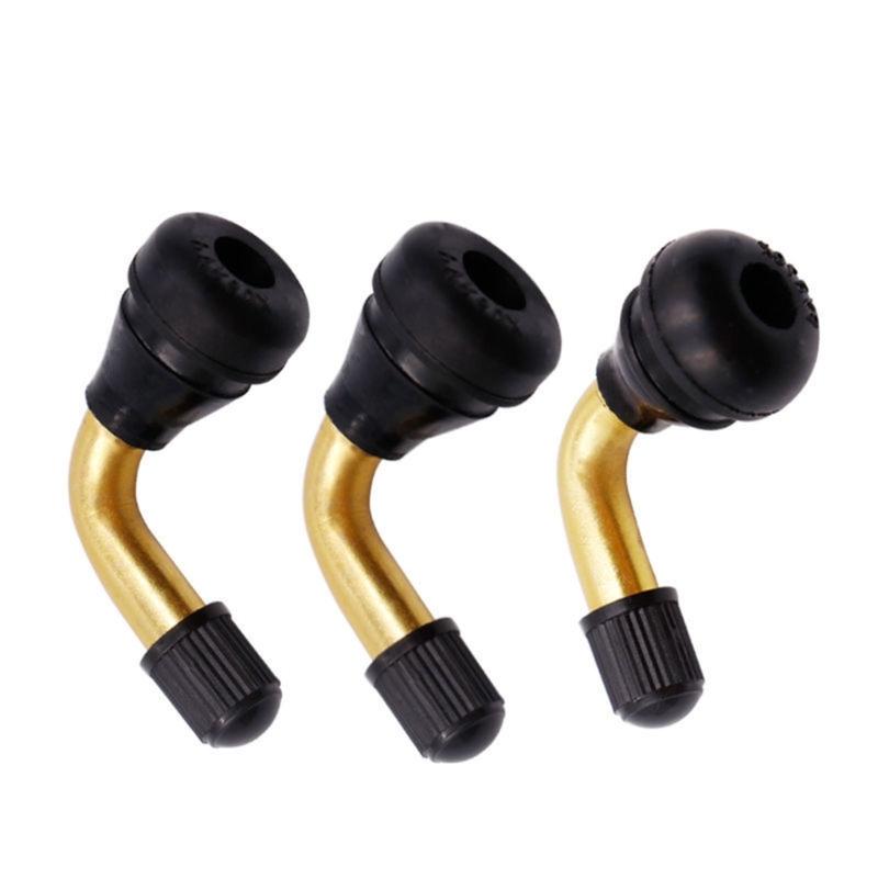 Copper Motorcycle Valves Stem With Bent Design For Vacuum Tires Anti Corrosion Leak Proof Seal Easy Installation TPMS Compatible