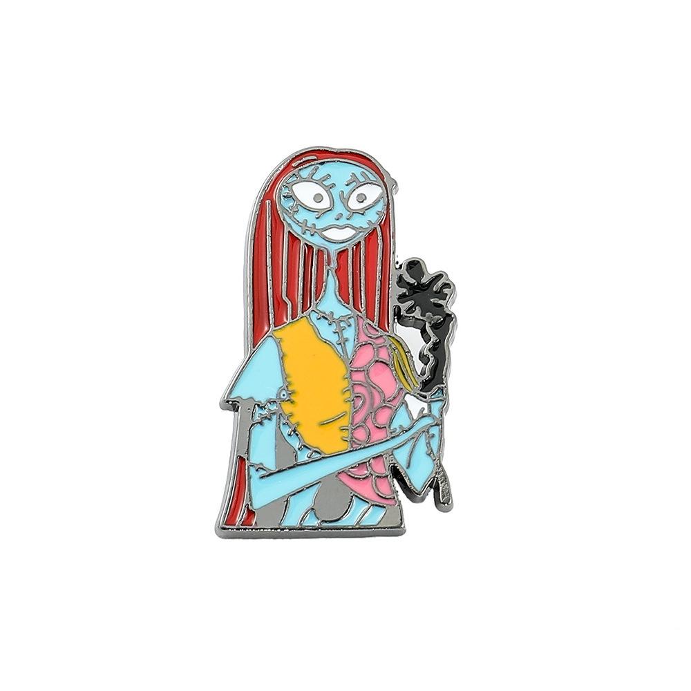 Drop Processed Oil Brooch Stylish Gothic Witch Pin Halloween Theme European And American Style