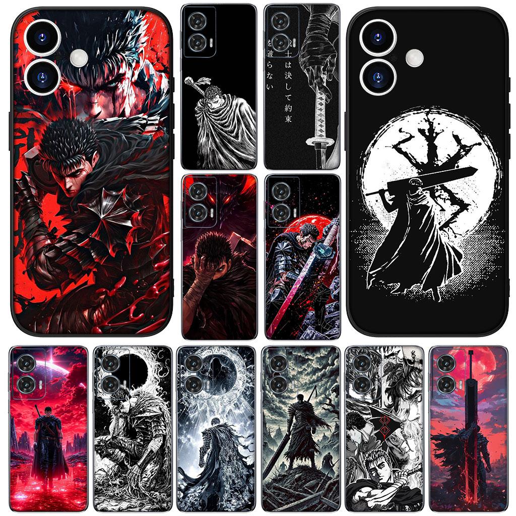 Wallpaper Berserk Anime Guts Phone Cover for Motorola Moto Edge 50 One 30 Fusion 40 neo Ultra Pro 20 Lite G85 G84 E15 E14 Case