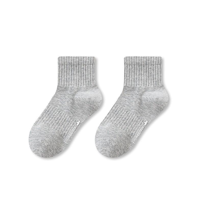 Premium A-Class Cotton Kids Crew Socks Antibacterial Seamless Sports Socks for Boys Girls Spring Autumn Winter