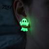 Novelty Gift for Friends 1 Pair Halloween Earrings Women, Glow in The Dark Ghost Personalized Daily Wear Earrings, Cute Spooky Jewelry Gifts