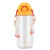 (LOCK&LOCK) Children Water Bottle, Tritan Material, Direct Drinking, Student Outdoor Strap Cup, Baby Portable Water Bottle, 400ml, Yellow