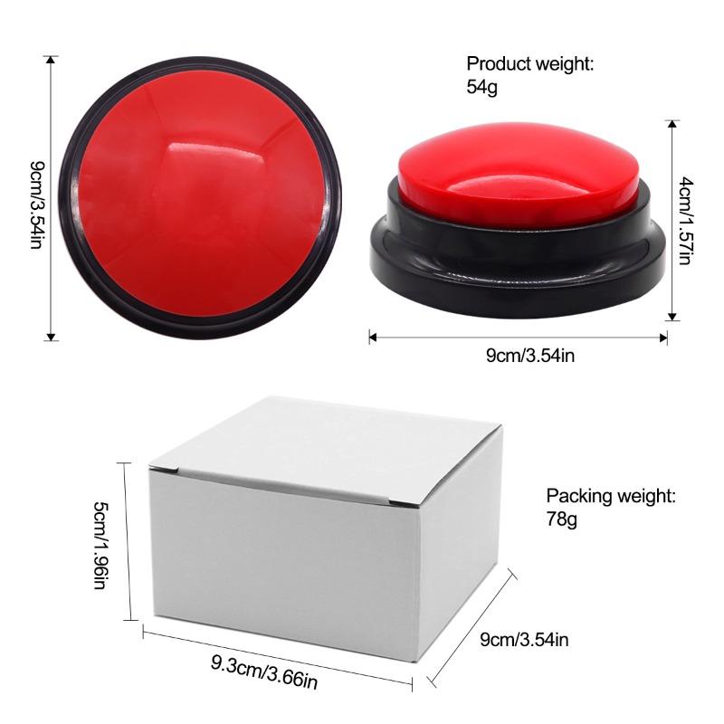 Pet Communication Button, Dog Training Recording Button, Sound Generator for Dog Toys, Cat Electronic Keypads