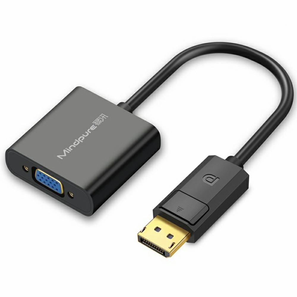 

MINDPURE AD005 DP to VGA Adapter DP Male to VGA Female 1080P Converter Dongle As Shown A
