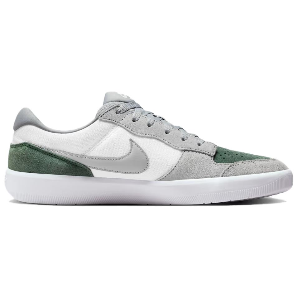 Nike SB Force 58 Textile, Leather Coverage Breathable Skateboard Shoes Men's Gray Green DV5477-105