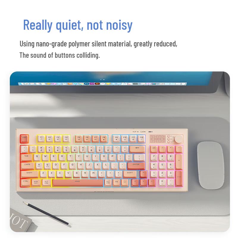 Lenovo Xiaoxin K2 Pro Wireless RGB Gaming Keyboard and Mouse Combo