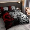 3-Piece Luxurious Leopard Romantic Rose Print Duvet Cover Set - Soft, Comfortable, and Hypoallergenic Bedding for Bedroom, Guest