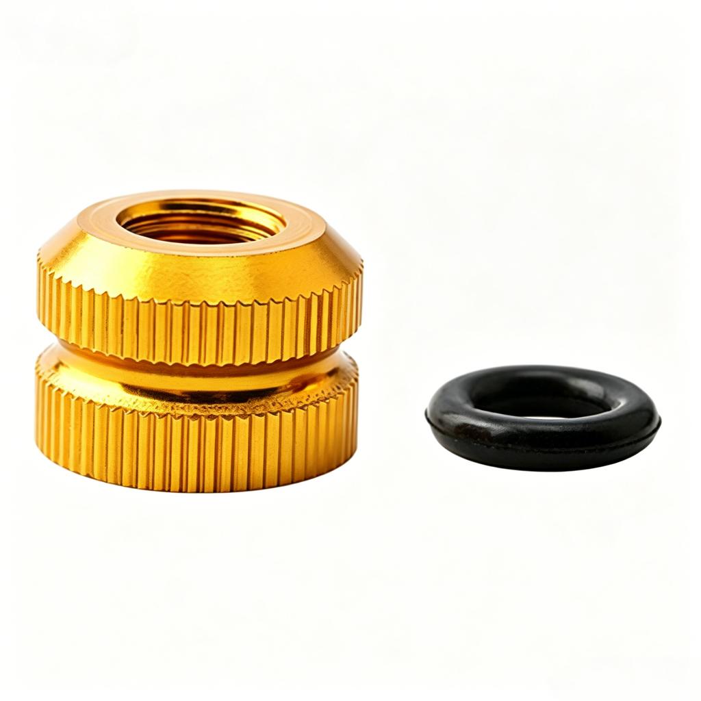 Bicycle Presta Valve Nut Compatible with Tubeless Tire Valves Aluminum Alloy Construction Durable Design for Secure Wheel Attachment