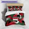 Set Biancheria da Letto Stampata Calcio Ungheria 3 Pezzi Copriletto Traspirante Accogliente come Regalo per Inaugurazione Casa o Festa
