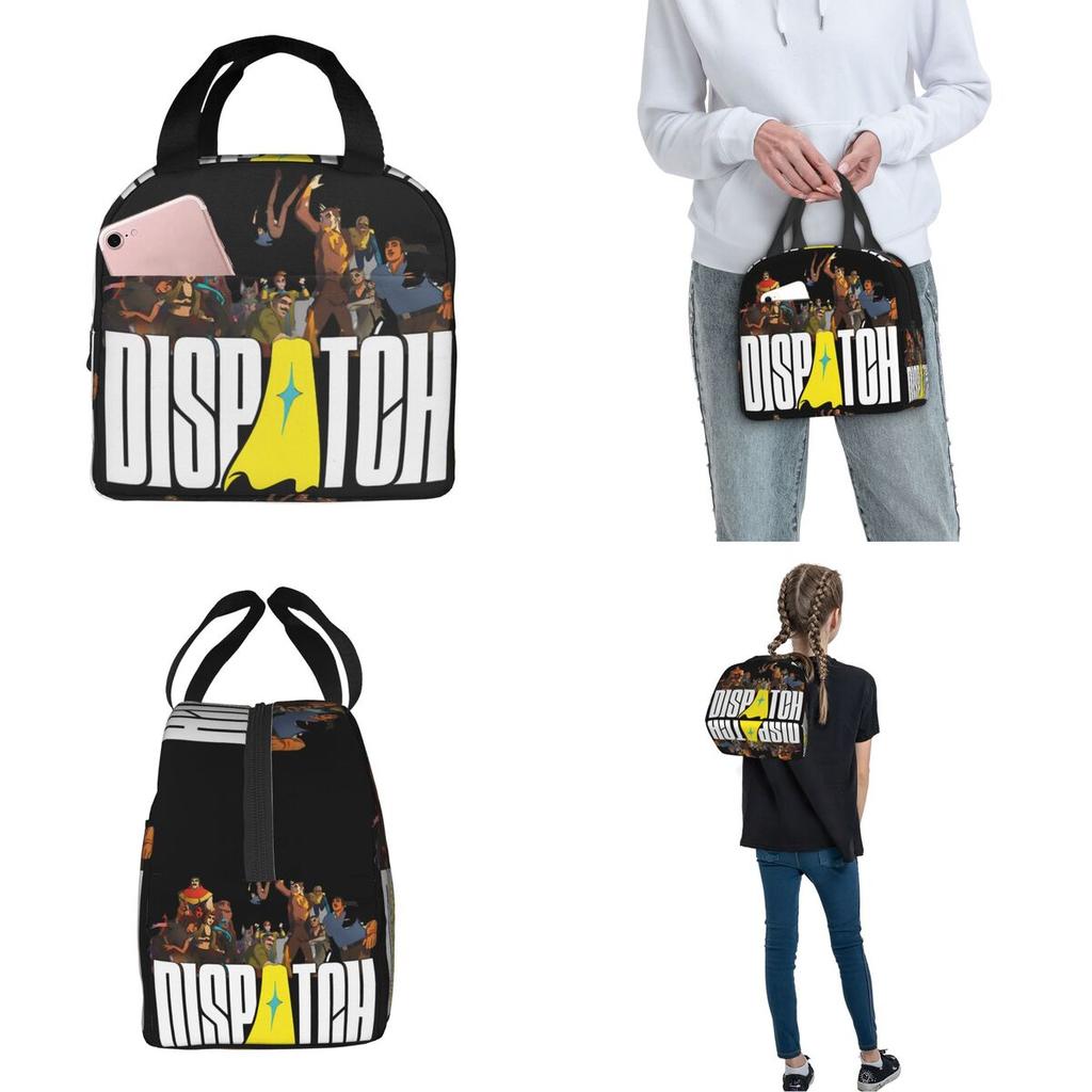 Dispatch Video Game Accessories Insulated Lunch Bag For School Food Storage Bag Portable Cooler Thermal Lunch Boxes