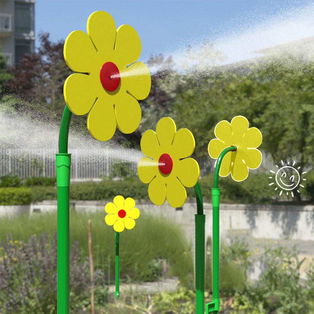 Verrückter Sprinkler in Blumenform, tanzende Gänseblümchen-Sprinkler, 360 Grad rotierender Wasserstrahl für Hof, Rasenbewässerung, Gartendekoration