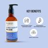 DR. Sheth's Teebaum & Milchsäure Körperlotion 200 ml | Peeling, Feuchtigkeitsspendend, Nicht Klebrige Hautpflege