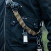 Adjustable Outdoor Multifunctional Lanyard Clothesline with 24-Hole Storage Hooks