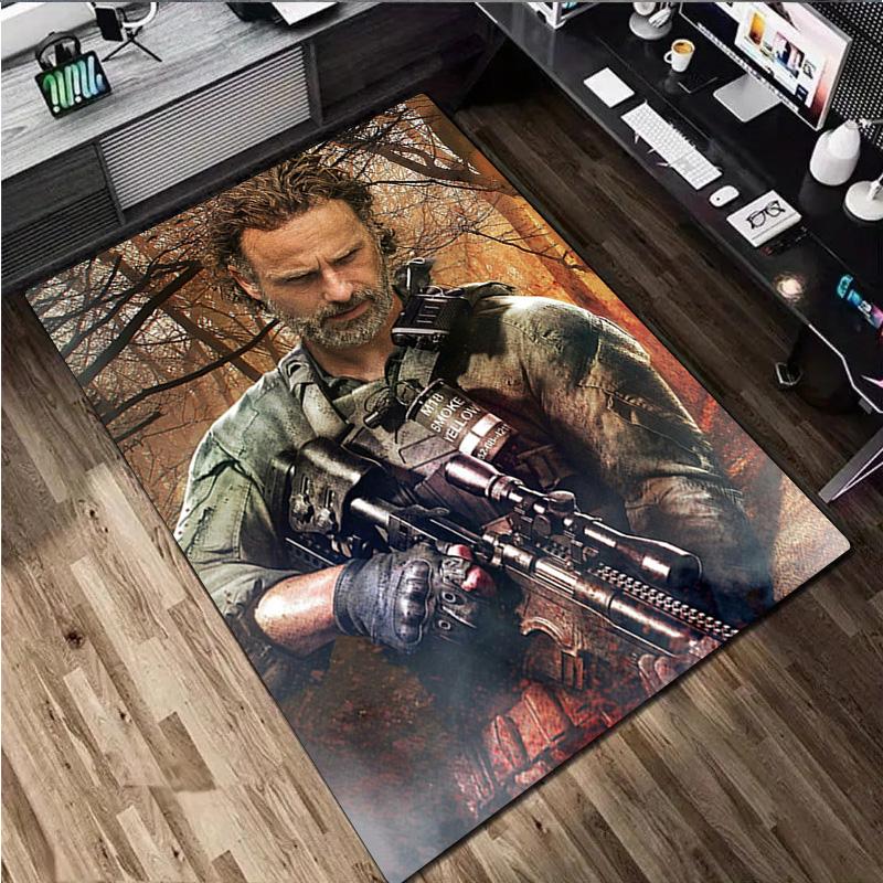 The Walking Dead  Rug - Home carpet Office Decorative Carpet For Living Room Bedroom Door Mat Floor Rug Computer Chair Area Rug