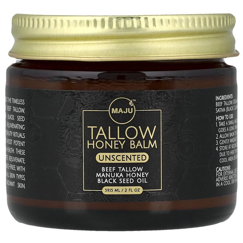 Tallow Honey Balm, Unscented, 2 Fl Oz (59.15 Ml)