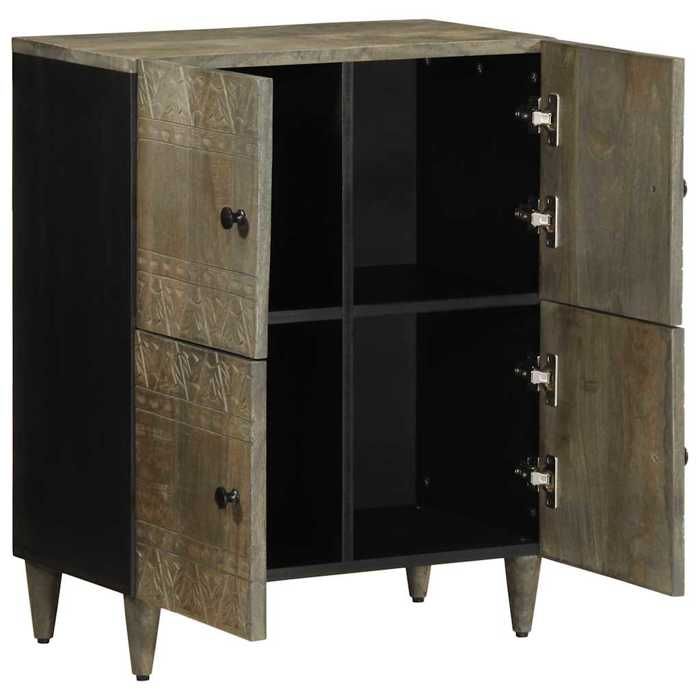 VidaXL Buffet 60x33x75 cm Bois massif de manguier, armoire de rangement, meuble de rangement de cuisine, armoire de 4017818