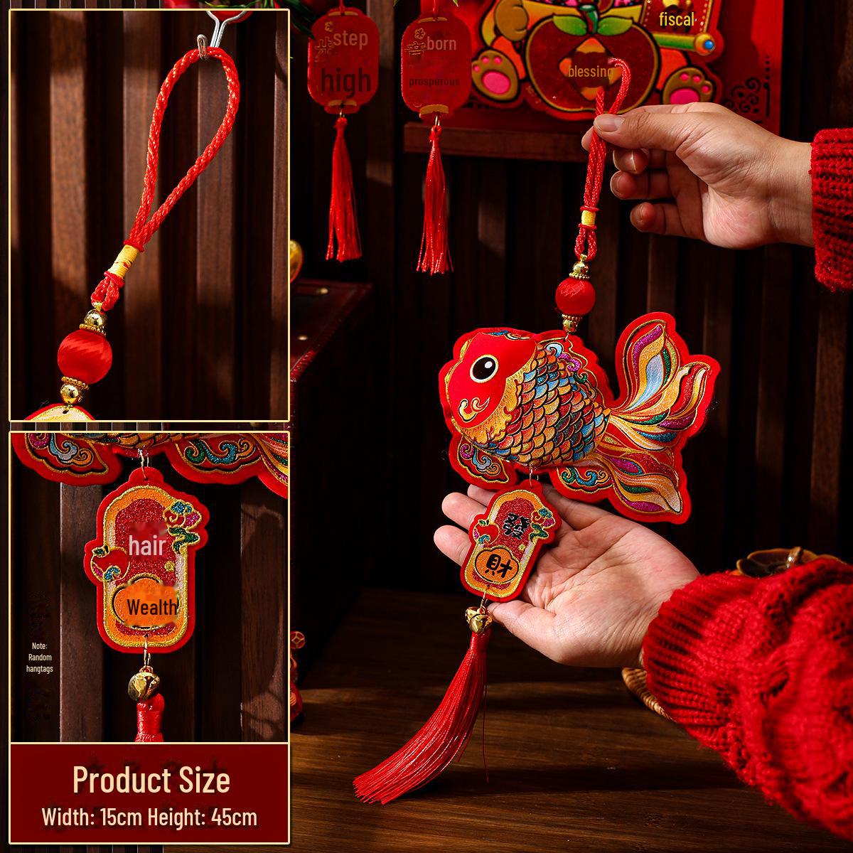 

Год Змеи 2025 Весенний Фестиваль Фу Украшения Персонажей - Праздничные Новогодние Украшения Товары