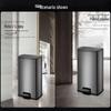 Shiyi 40L Stainless Steel Foot Pedal Trash Can