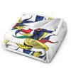 Alice In Borderland 3 Jock Card Flannel Blanket  Warm Soft Throw Blanket for Home Decor Airplane Travel Bedspread Sofa Bed Cover