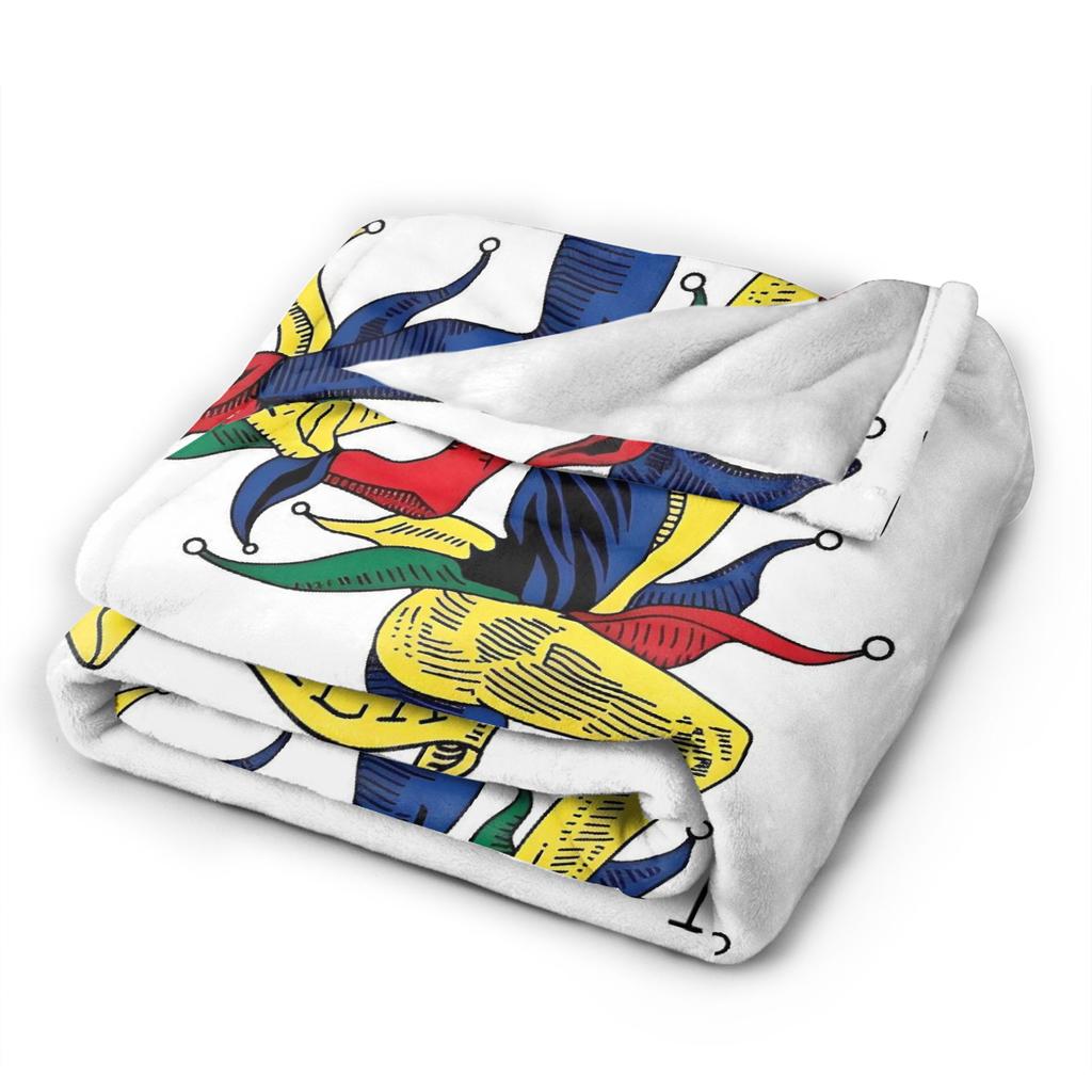 Alice In Borderland 3 Jock Card Flannel Blanket  Warm Soft Throw Blanket for Home Decor Airplane Travel Bedspread Sofa Bed Cover