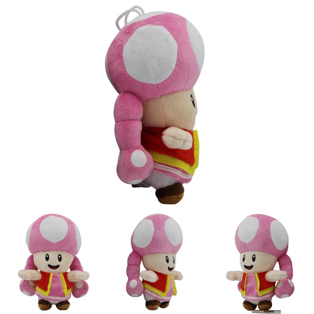Nintendo Super Mario Bros Plush Toy Toadette Adorable 7" Soft Stuffed Animal Doll