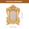 Rahmen Foto Bild Halter Rahmen Vintage Display Tischplatte Gold Desktop Rustikalen Hochzeit Dekorative Memorial Barock Verziert