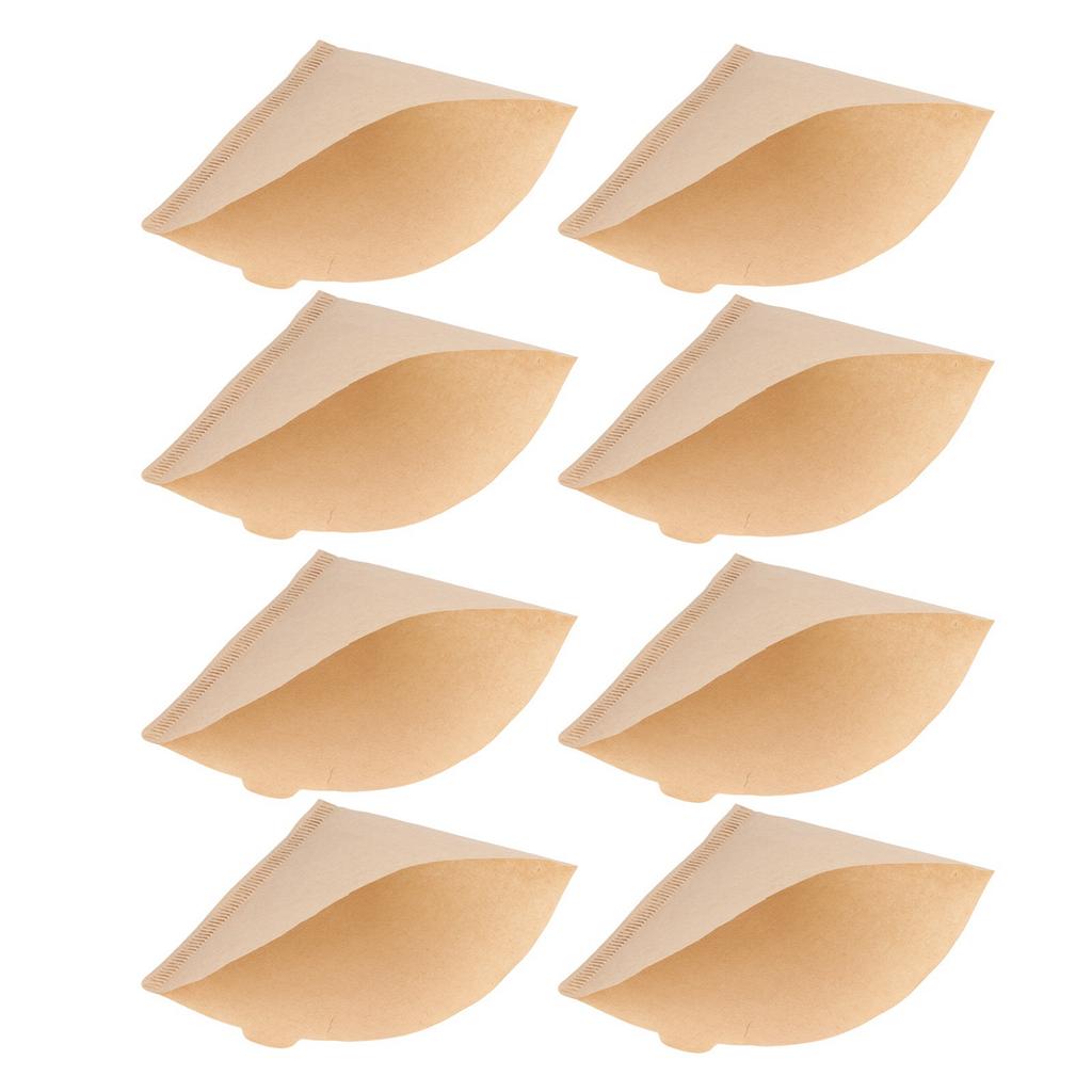 100PCS Coffee Filter Paper Disposable Natural Wood Pulp Cone Shape Coffee Strainer
