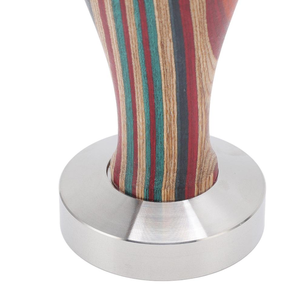 Wood Handle Espresso Tamper Flat Base Coffee Press Tool Professional Coffee Tamper Coffee Brewing
