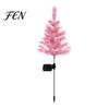 Outdoor Christmas Scene Decor Solar Tree Garden Stake Lights, IP65 Waterproof Crooked Lamp with Colorful Light for Yard Landscape Lighting Pathway
