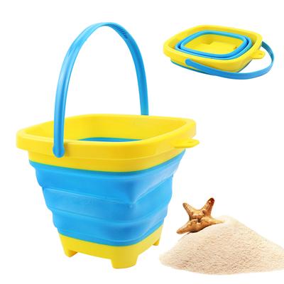Foldable Water Bucket and Sand Bucket, Children's Beach Water Play and Sand Carrying Bucket, Promoting Parent-child Interaction