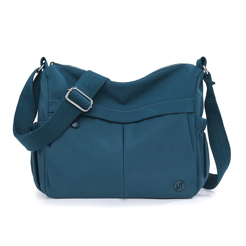 Leichte Nylontasche Sommer neue Damentasche Street-Trend Schulter Messenger Bag lässige literarische Muttertasche