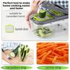 22-Piece Kitchen Vegetable Cutter, Slicer, Grater, and Dicer Set