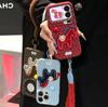 Polka dot pony lanyard is suitable for Apple 17 mobile phone case 16promax anti-drop 15Pro all-inclusive 13/14 protective case.