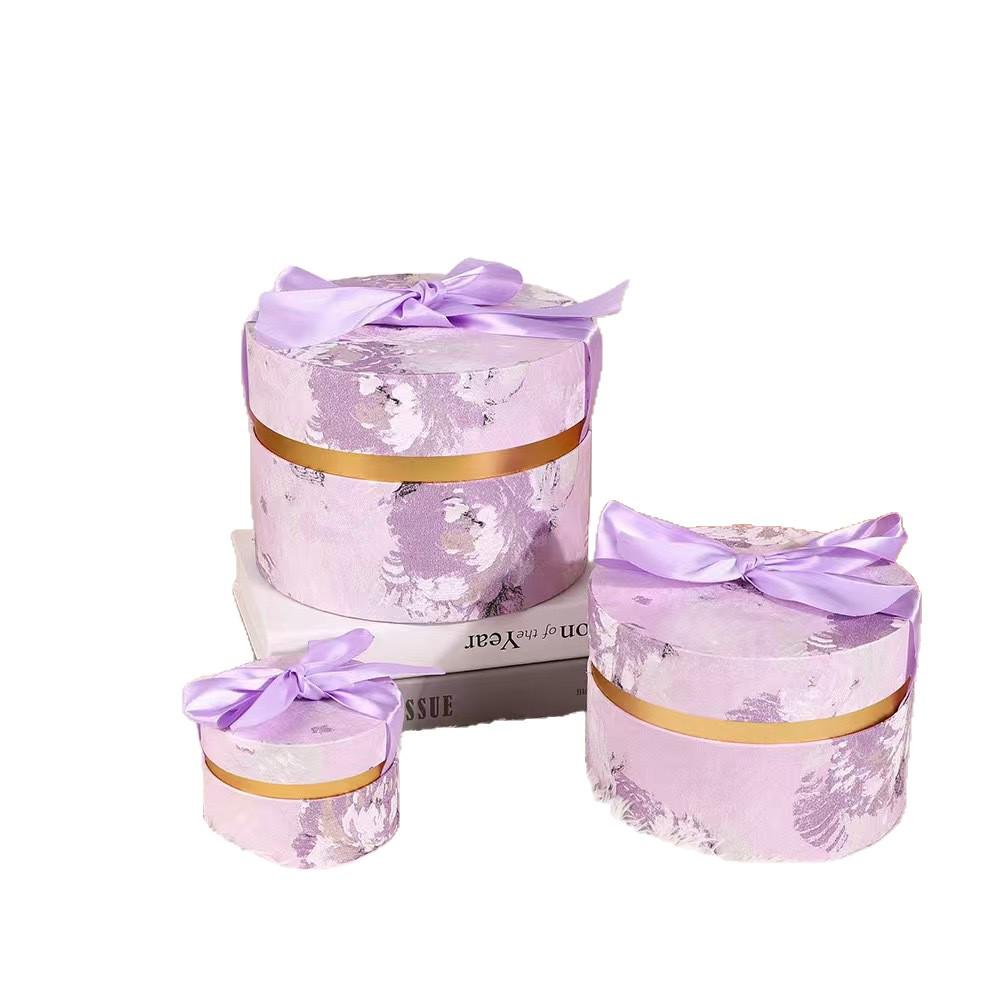 European Round Ribbon Handle Gift Box - Perfect for Weddings, Birthdays, and Festive Celebrations