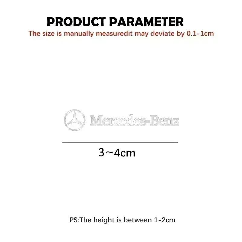 CRO1 4/10pcs Mini Metal emblem Car Stickers For Mercedes Benz AMG W212 W204 W211W168 W213 W205 W210 W124