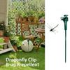 Repellente Naturale per Mosche Esterno in PVC Solare Repellente per Zanzare da Giardino Picchetti a Clip per Libellule Resistente alle Intemperie Controllo Moscerini della Frutta Giardino