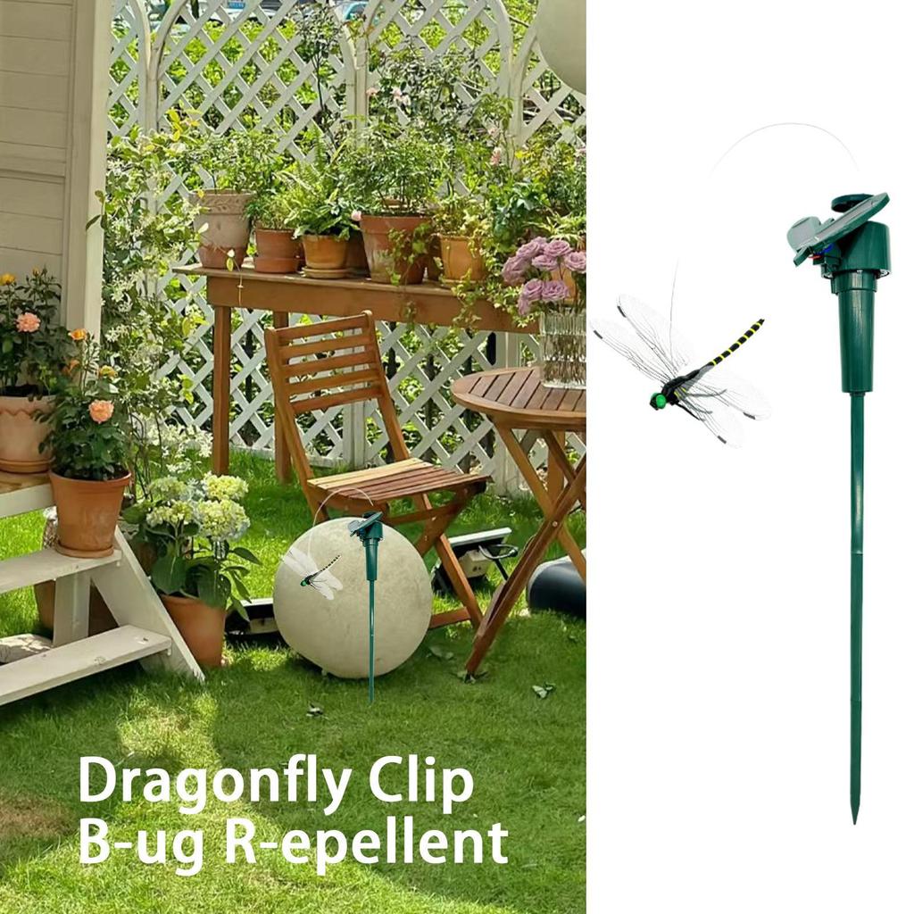 Repellente Naturale per Mosche Esterno in PVC Solare Repellente per Zanzare da Giardino Picchetti a Clip per Libellule Resistente alle Intemperie Controllo Moscerini della Frutta Giardino