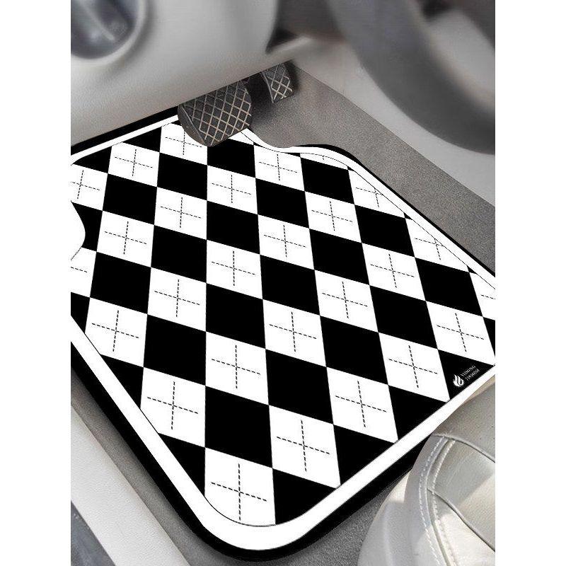 Car Floor Mat, Water-Absorbent, Non-Slip, Anti-Displacement, Single-Piece Driver's Seat Mat, Easy to Clean, Carpet-Style, Dirt-Resistant Car Mat