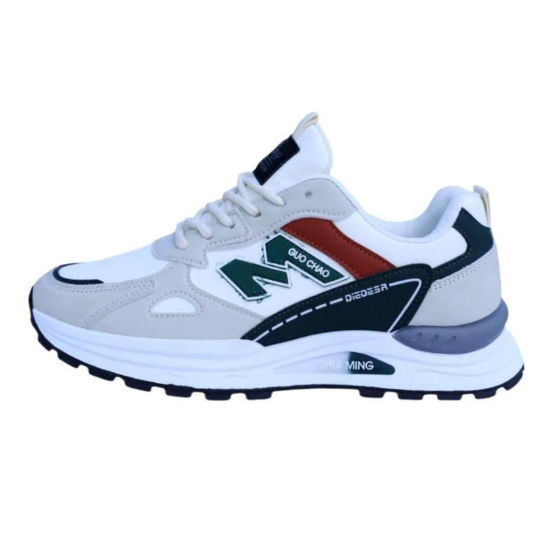 Dad shoes men's shoes leather sneakers men's 2026 new non-slip waterproof casual shoes lightweight shock-absorbing running shoes