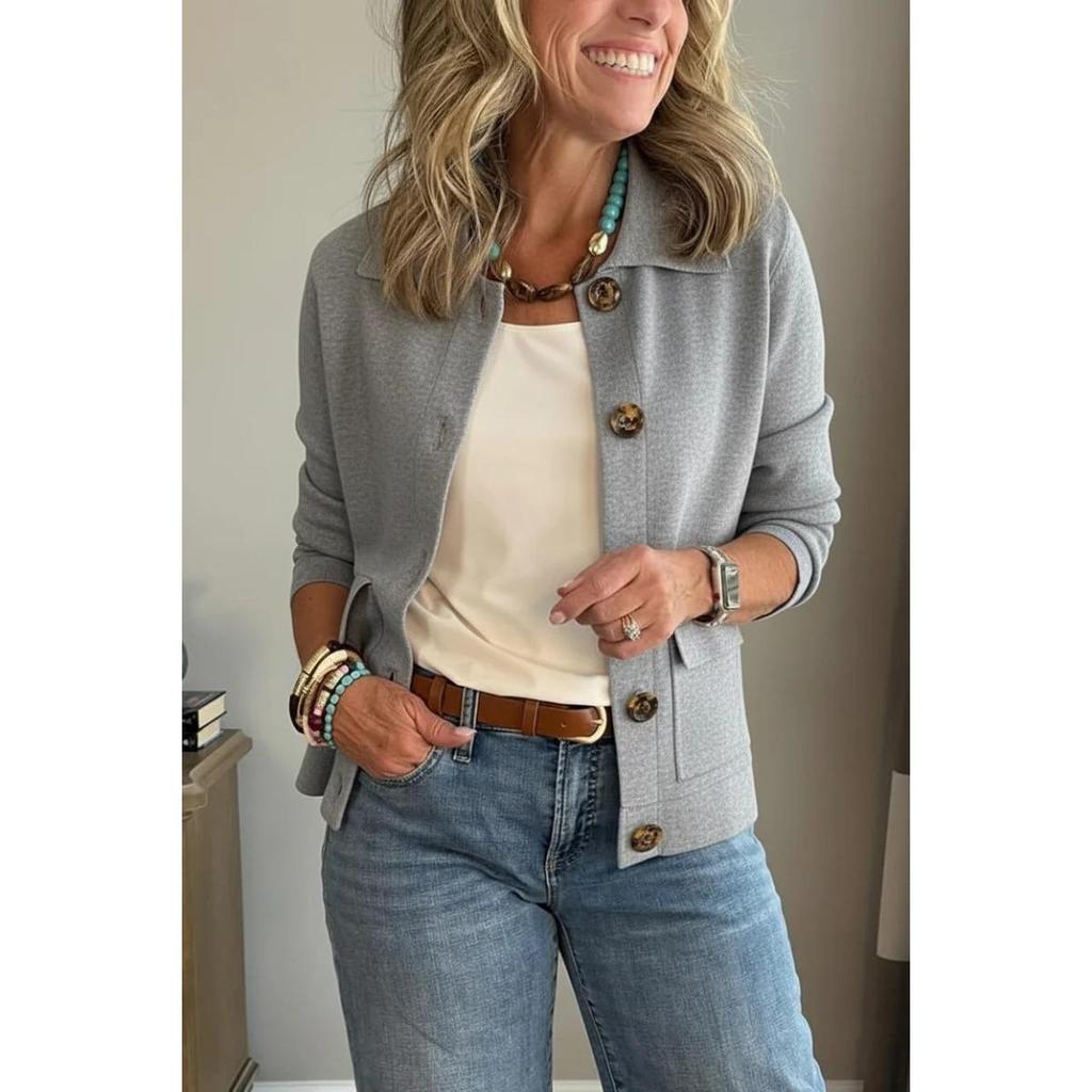 Women's Fleece Short Coat Lapel Single Breasted Versatile Outerwear for Autumn Winter