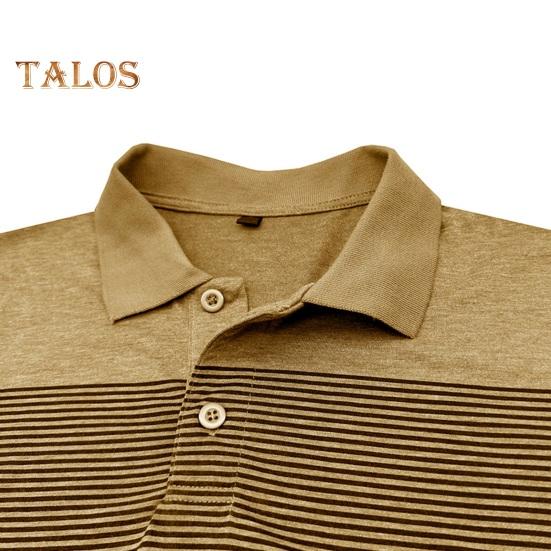 Otoño Primavera Hombre Top Cuello Vuelto Jersey Elástico Manga Larga Estampado a Rayas Largo Medio Fitness Negocios Uso Diario Camisa