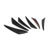6pcs Universal Gloss Black Car Auto Front Bumper Fins Spoiler Canards Refit