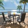 Day and Night - Day and Night 5-piece Garden Dining Set and Black Aluminum Cushions