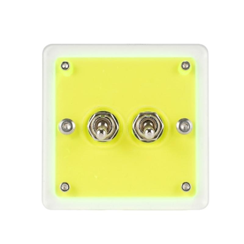 652F Modern Acrylic Single/Double Toggles Switches Panel Multicolor Design Easy To Clean for Personalizing Home Setting